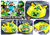 Mũ bảo hiểm trẻ em Minecraft 3D dễ thương cho bé yêu❤️