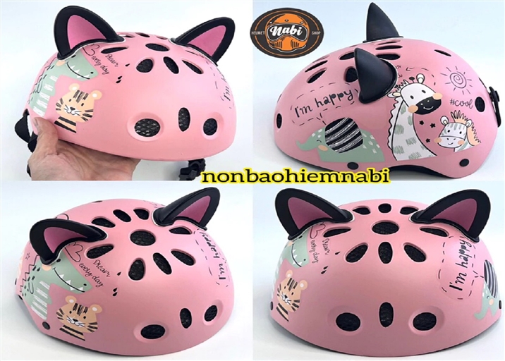 Mũ bảo hiểm trẻ em Cartoon siêu nhẹ thoáng