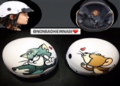 Mũ bảo hiểm nữa đầu cặp dễ thương Tom Jerry