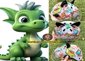 Mũ bảo hiểm trẻ em Khủng Long 3D dễ thương cho bé yêu❤️