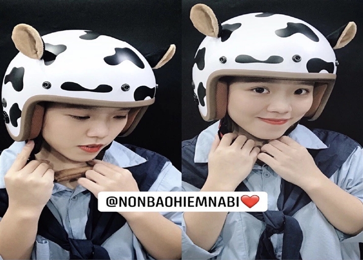 Mũ Bảo Hiểm 3/4 Bò Sữa So Cute