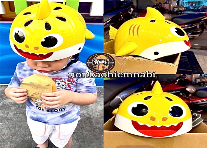 Mũ bảo hiểm Cá Mập 3D dễ thương cao cấp