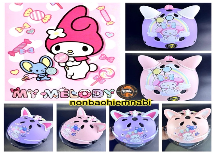 Mũ bảo hiểm MELODY 3D dễ thương cao cấp