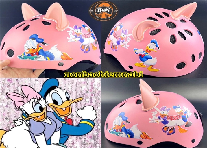 Mũ bảo hiểm trẻ em Donald Duck dễ thương cho bé yêu❤️